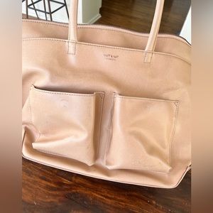 Matt & Nat cruelty free vegan leather diaper and laptop bag